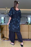 Made in Italy Praia da Marinha Pure Cotton Top Black